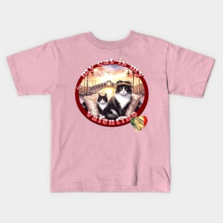 My Italian Valentine Cat Tuxedo Life 5FT Kids T-Shirt